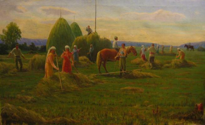Касимов Динмухамед. Уборка сена. Касимов Динмухамед. Уборка сена.