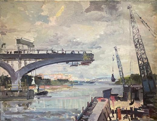 Кац Илья Львович. Строительство моста