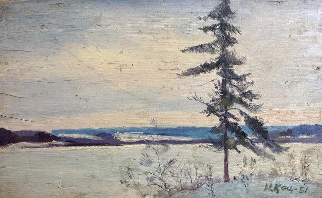 Кац Илья Львович. Ель. Сенеж