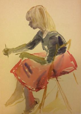 Афанасьева Елена Александровна. Рисующая девочка Афанасьева Елена Александровна. Рисующая девочка