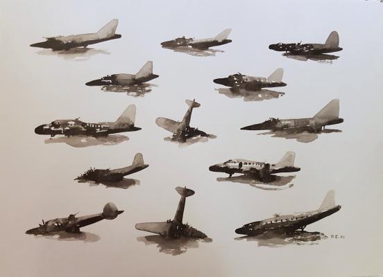 Батынков Константин Алекcандрович. Самолёты. Композиция Батынков Константин Алекcандрович. Самолёты. Композиция