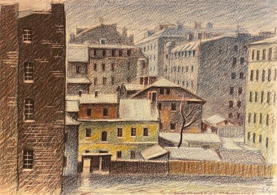 Хряков Александр Фёдорович. Ленинград. Улица Шамшева Хряков Александр Фёдорович. Ленинград. Улица Шамшева