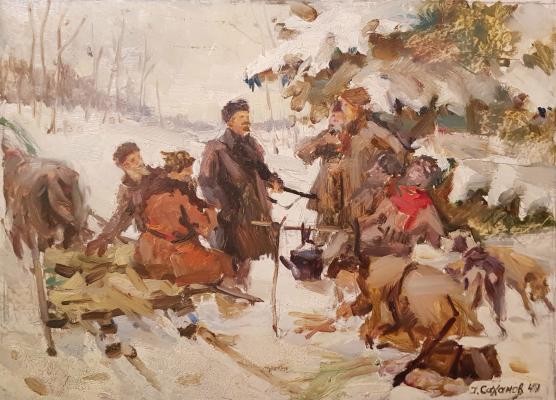 Саханов Александр Иванович "Ленин на охоте" Саханов Александр Иванович "Ленин на охоте"