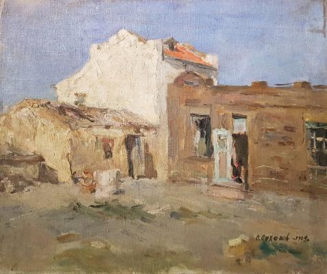 Саханов Александр Иванович. Старый амбар Саханов Александр Иванович. Старый амбар