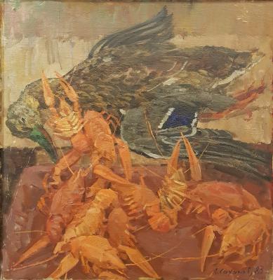 Саханов Александр Иванович "Натюрморт с раками и дичью" Саханов Александр Иванович "Натюрморт с раками и дичью"