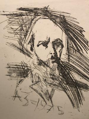 Зверев Анатолий Тимофеевич. Мужской портрет Зверев Анатолий Тимофеевич. Мужской портрет