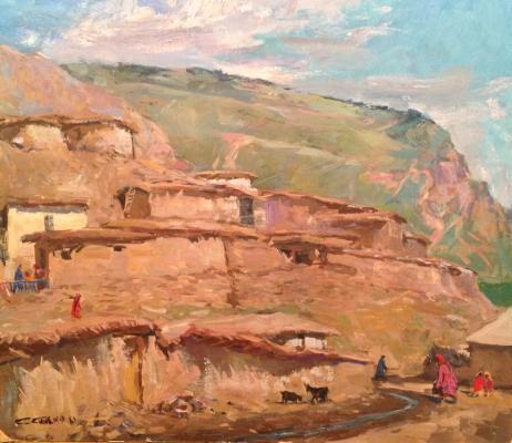 Скубко Сергей Михайлович. Кишлак в горах Скубко Сергей Михайлович. Кишлак в горах