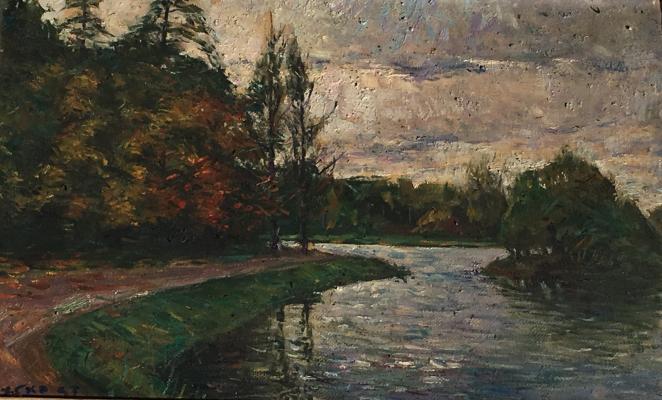 Скубко Сергей Михайлович. Москва. Пруд в Царицыно. Скубко Сергей Михайлович. Москва. Пруд в Царицыно.