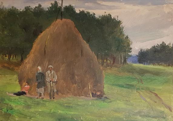 Кибардин Георгий Владимирович. У стога сена Кибардин Георгий Владимирович. У стога сена