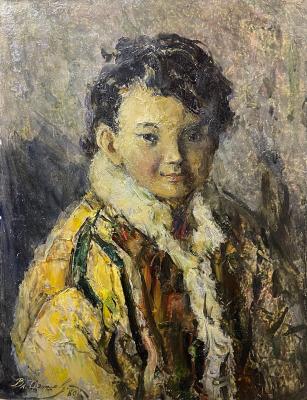 Игошев Владимир Александрович. Девочка в желтой шубке