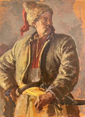 Овечкин Николай Васильевич. Эскиз к диораме «Запорожская сечь