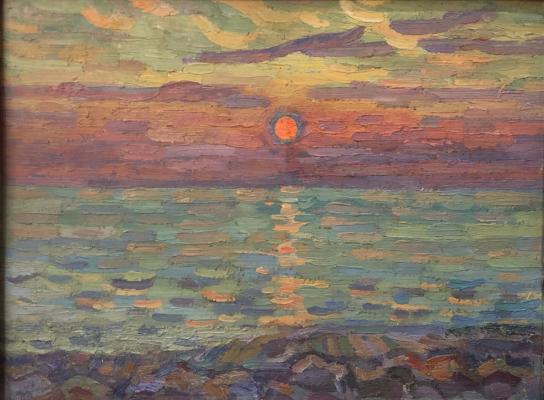 Петровичева Ольга Петровна. Закат на море. Лоо Петровичева Ольга Петровна. Закат на море. Лоо