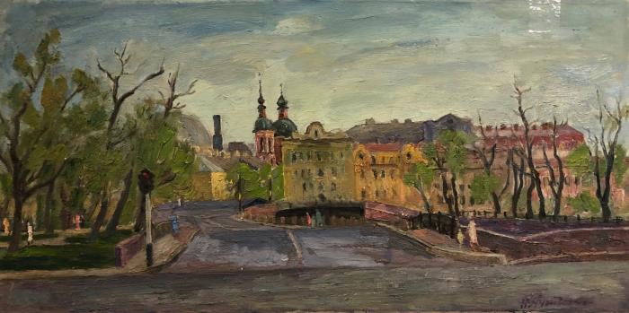 Антипин Николай Николаевич. Ленинград. Лебяжий мост Антипин Николай Николаевич. Ленинград. Лебяжий мост