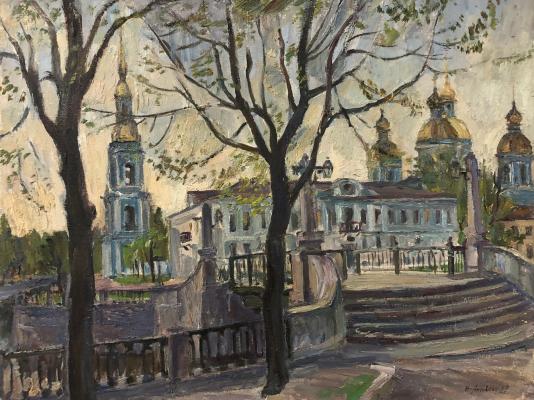 Антипин Николай Николаевич. Вечер белой ночи. Никольский собор Антипин Николай Николаевич. Вечер белой ночи. Никольский собор