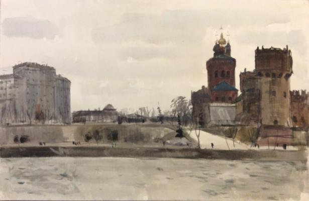 Васин Александр Андреевич. Пруд у Новодевичьего монастыря Васин Александр Андреевич. Пруд у Новодевичьего монастыря