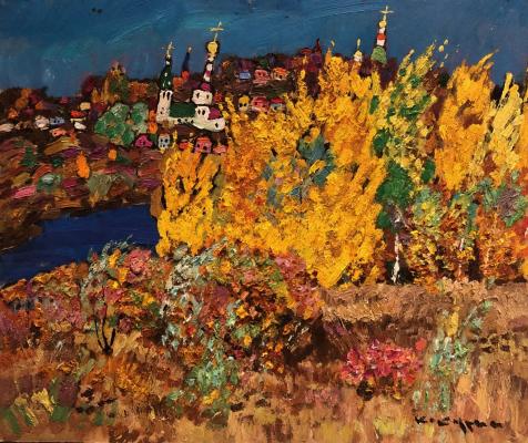 Кокурин Валерий Григорьевич. Осенний пейзаж. Владимир Кокурин Валерий Григорьевич. Осенний пейзаж. Владимир