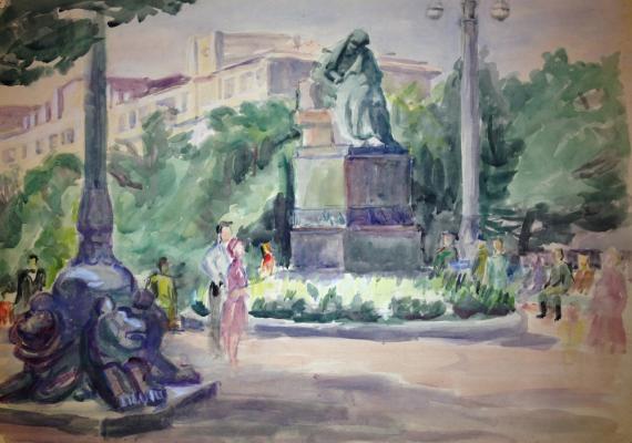 Самойловских Анна Ивановна "Гоголевский бульвар. Москва." Самойловских Анна Ивановна "Гоголевский бульвар. Москва."