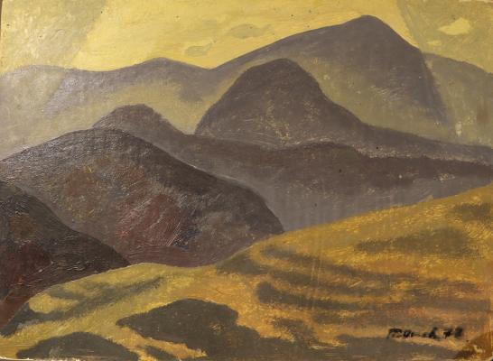 Оссовский Петр Павлович. Горный пейзаж