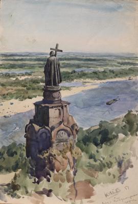 Винокур Владимир Исаакович. Киев. Вид с Владимирской горки