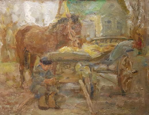 Васин Владимир Алексеевич. Мальчик с лошадью Васин Владимир Алексеевич. Мальчик с лошадью
