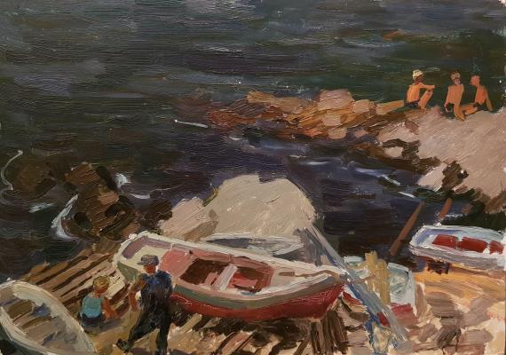 Зернова Екатерина Сергеевна. Гурзуф. Лодки Зернова Екатерина Сергеевна. Гурзуф. Лодки