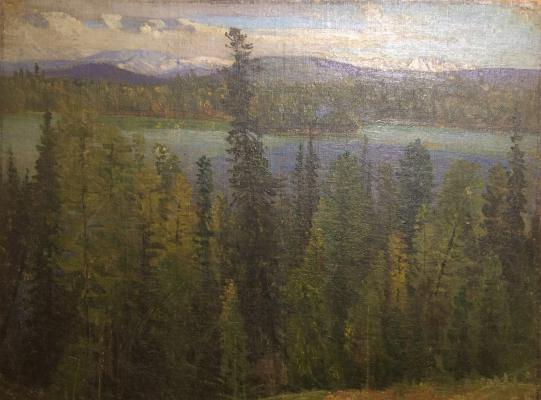 Гуркин (Чорос) Григорий Иванович "Горный пейзаж." Гуркин (Чорос) Григорий Иванович "Горный пейзаж."