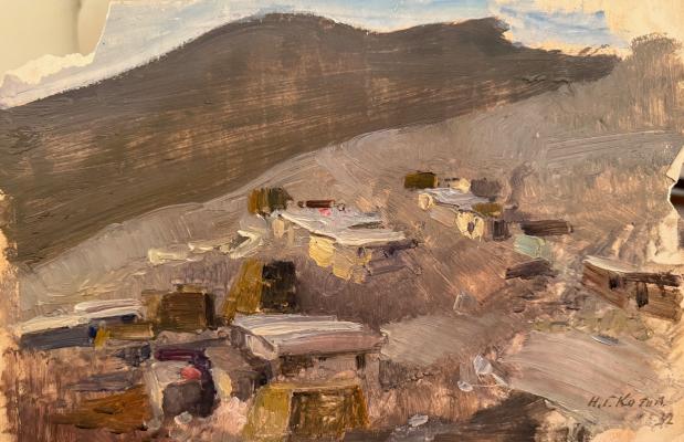 Котов Николай Георгиевич. Сумерки в кишлаке. Сыгырдаш