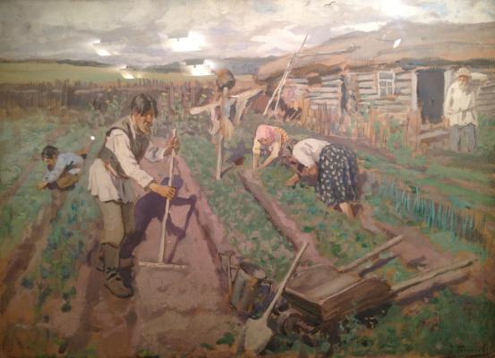 Степанов Алексей Степанович. На огороде Степанов Алексей Степанович. На огороде