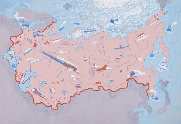 Тамби Владимир Александрович. Карта СССР.