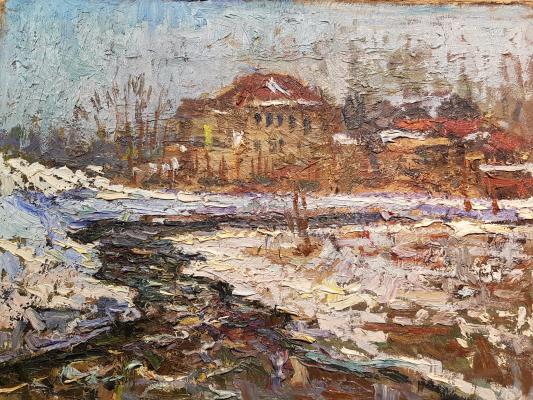 Безикович Борис Николаевич. Пейзаж с домом Безикович Борис Николаевич. Пейзаж с домом