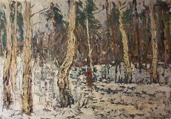 Безикович Борис Николаевич. В зимнем лесу