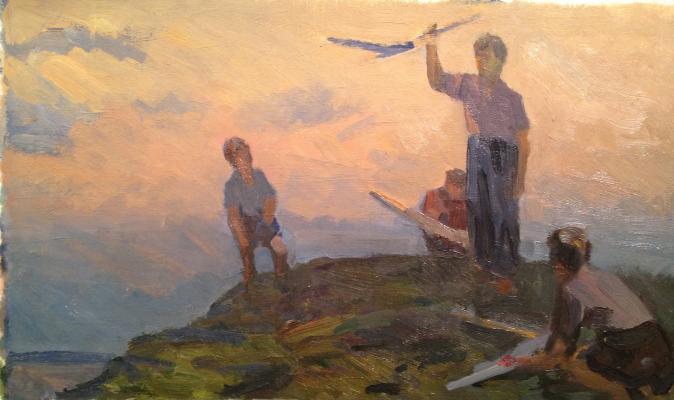 Земсков Лев Николаевич. Запускают самолет. Земсков Лев Николаевич. Запускают самолет.