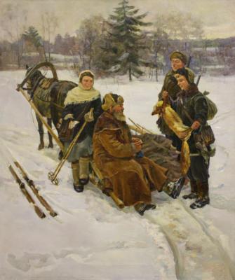 Неизвестный художник . Удачная охота Неизвестный художник . Удачная охота