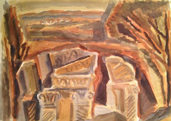 Жарёнова Элеонора Александровна. Развалины древнего храма. Жарёнова Элеонора Александровна. Развалины древнего храма.