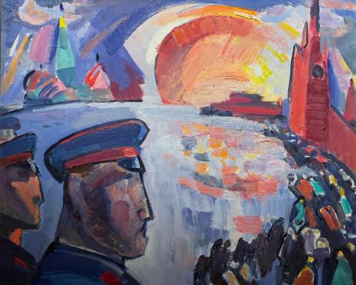Васин Виктор Фёдорович. На Красной площади