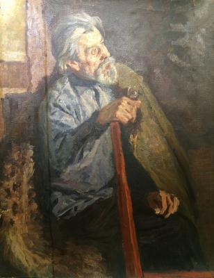 Папикян Альберт Степанович. Портрет пожилого мужчины