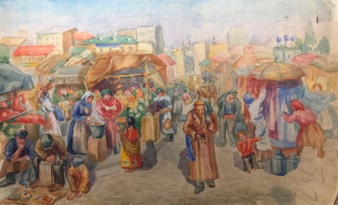 Яновская Ольга Дмитриевна. На базаре