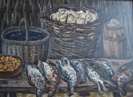 Капелько Владимир Феофанович. Натюрморт с рябчиками. Капелько Владимир Феофанович. Натюрморт с рябчиками.