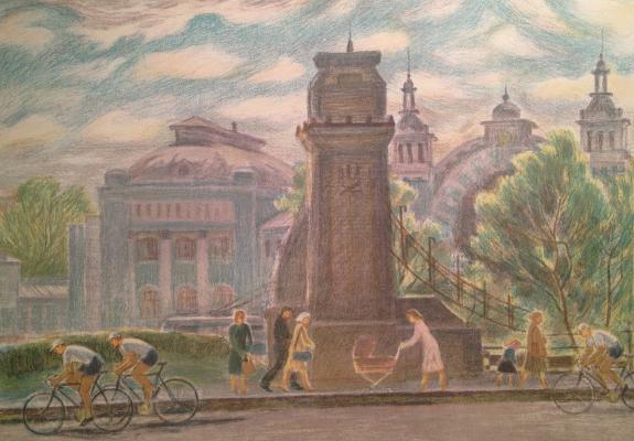 Дехтерёва Татьяна Александровна. У Белорусского вокзала. Москва. Дехтерёва Татьяна Александровна. У Белорусского вокзала. Москва.