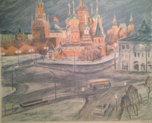 Дехтерёва Татьяна Александровна. Ночной Кремль.