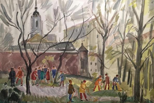 Пискарёва Анна Николаевна. Субботник Пискарёва Анна Николаевна. Субботник