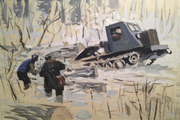 Витинг Николай Иосифович. Трелёвочный трактор. Витинг Николай Иосифович. Трелёвочный трактор.