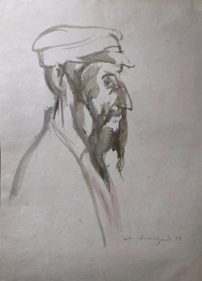 Аксельрод Меер(Марк) Моисеевич. Старик с бородой Аксельрод Меер(Марк) Моисеевич. Старик с бородой