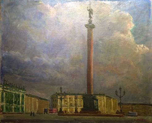 Вейдеманис Эгиль Карлович. Ленинград. Дворцовая площадь. Вейдеманис Эгиль Карлович. Ленинград. Дворцовая площадь.