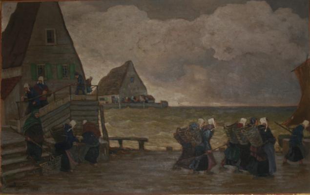 Зарубин Виктор Иванович. Сборщицы рыбы Зарубин Виктор Иванович. Сборщицы рыбы