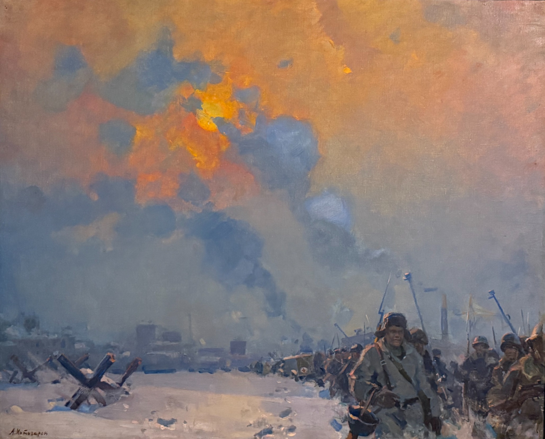 Интезаров Аркадий Иванович. На подступы Москвы