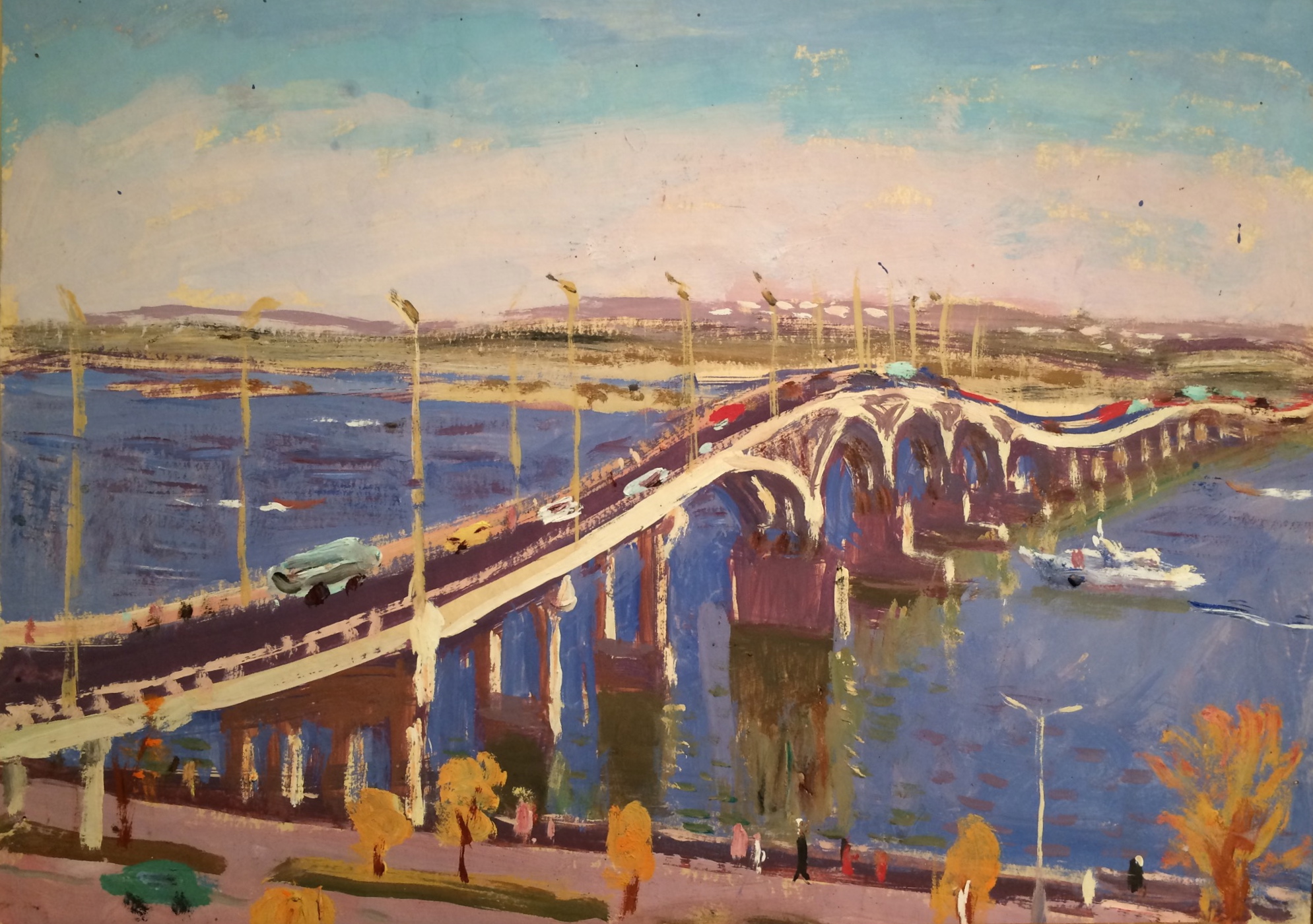 Кузнецов Юрий Михайлович. Мост через реку.