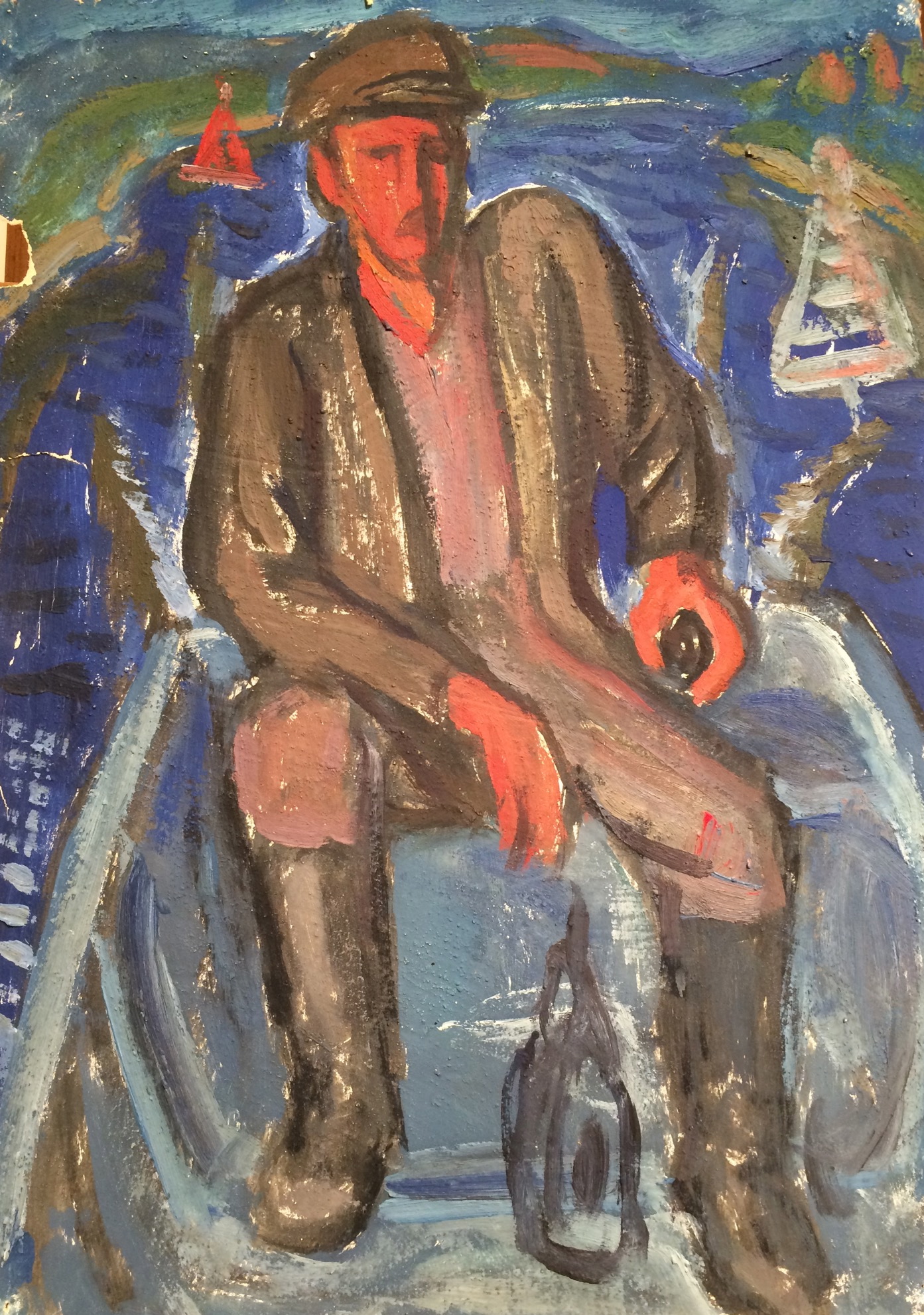 Кузнецов Юрий Михайлович. В лодке. Кузнецов Юрий Михайлович. В лодке.