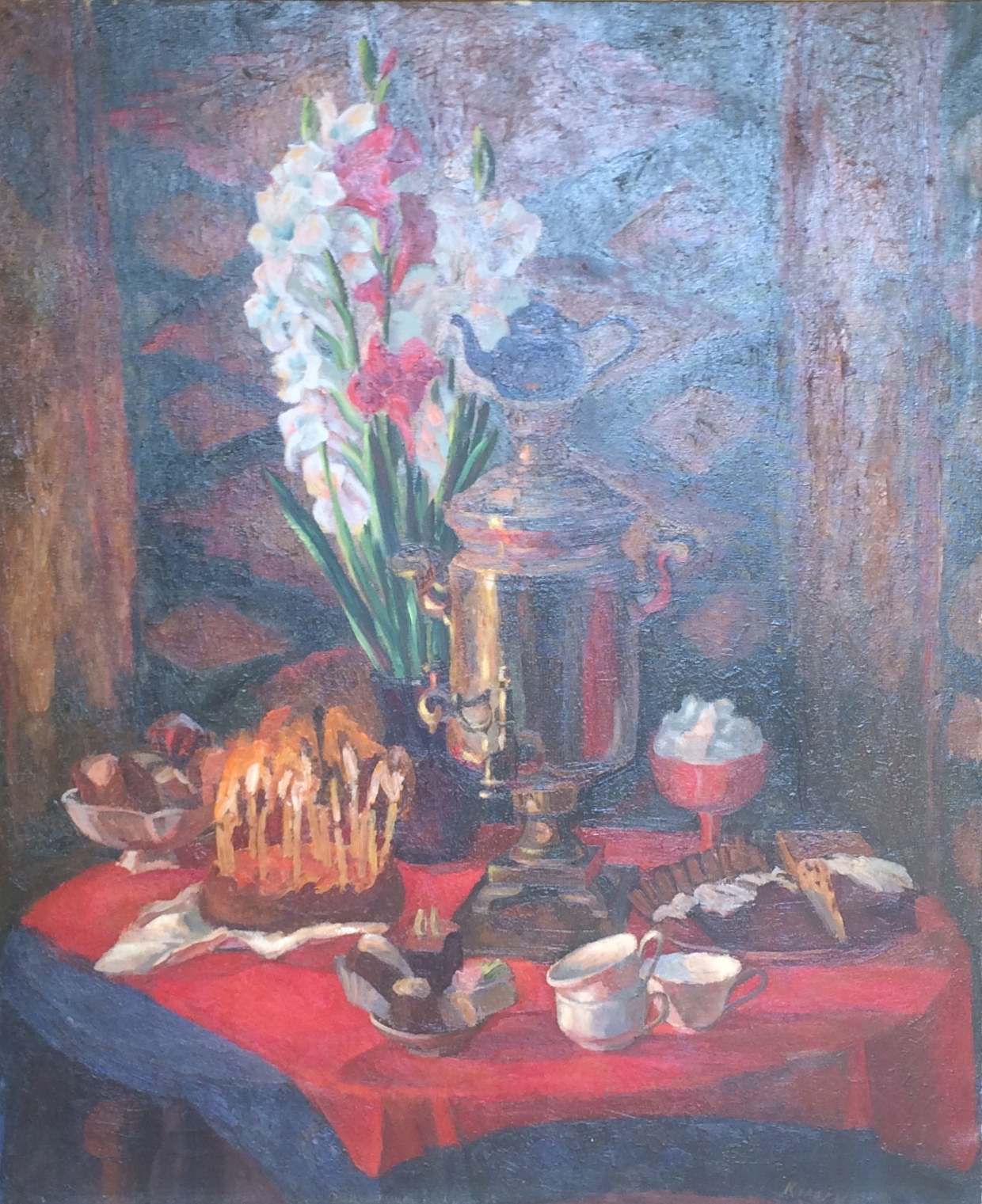 Кулагина Мария Эдвардовна. Самовар с выпечкой. Кулагина Мария Эдвардовна. Самовар с выпечкой.