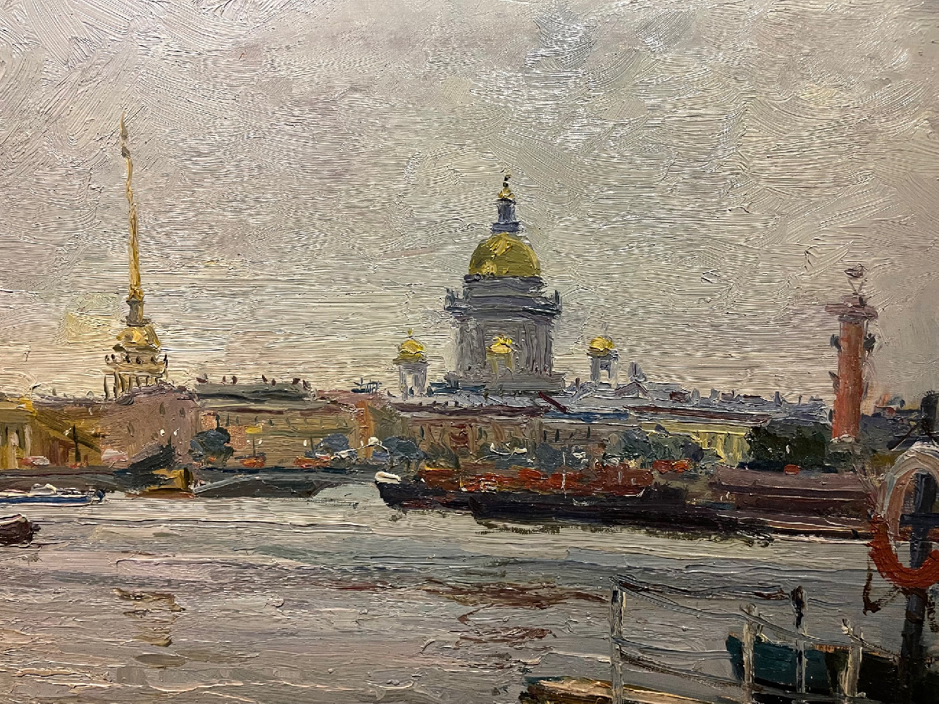 Кац Илья Львович. Ленинград. Пристань у Васильевского острова Кац Илья Львович. Ленинград. Пристань у Васильевского острова